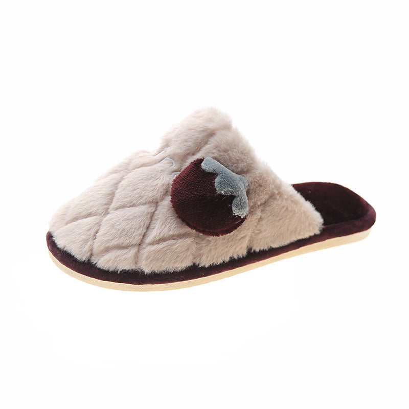 Fluffy Slippers Women's Cute Cartoon Indoor Mute