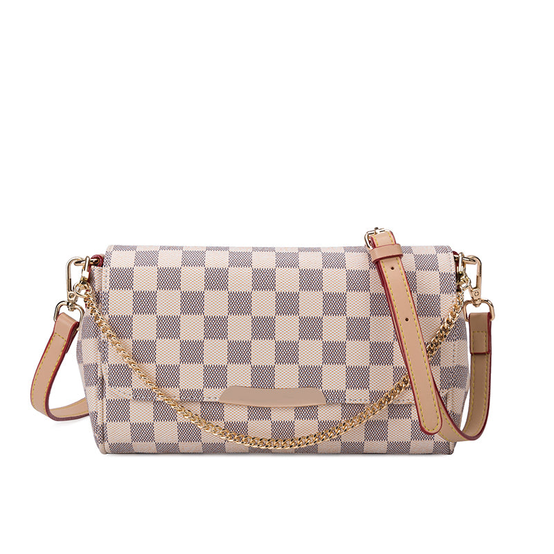 Retro printed Plaid bag