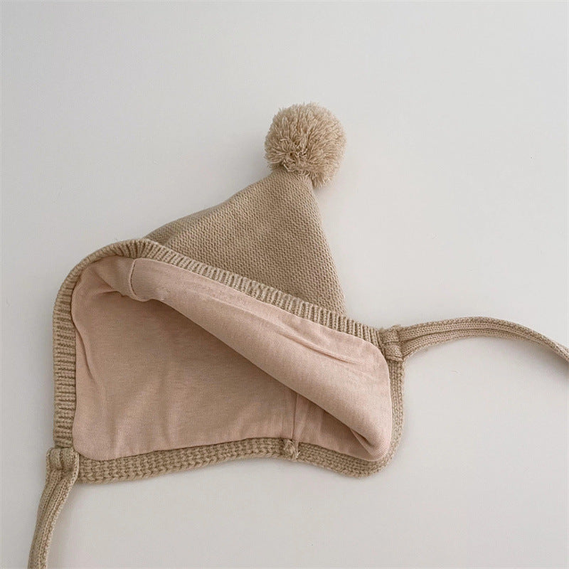 Children's Hat Thickened Knitting Earmuffs Hat