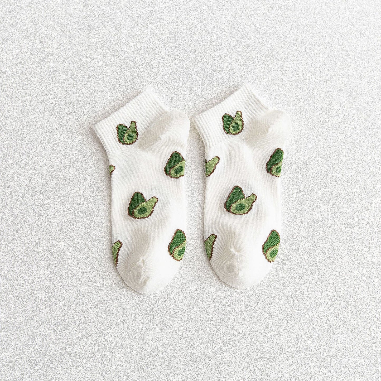 Avocado Japanese Fruit Breathable Cotton Socks