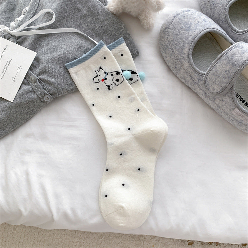 Bow-knot Women's Mid-calf Socks