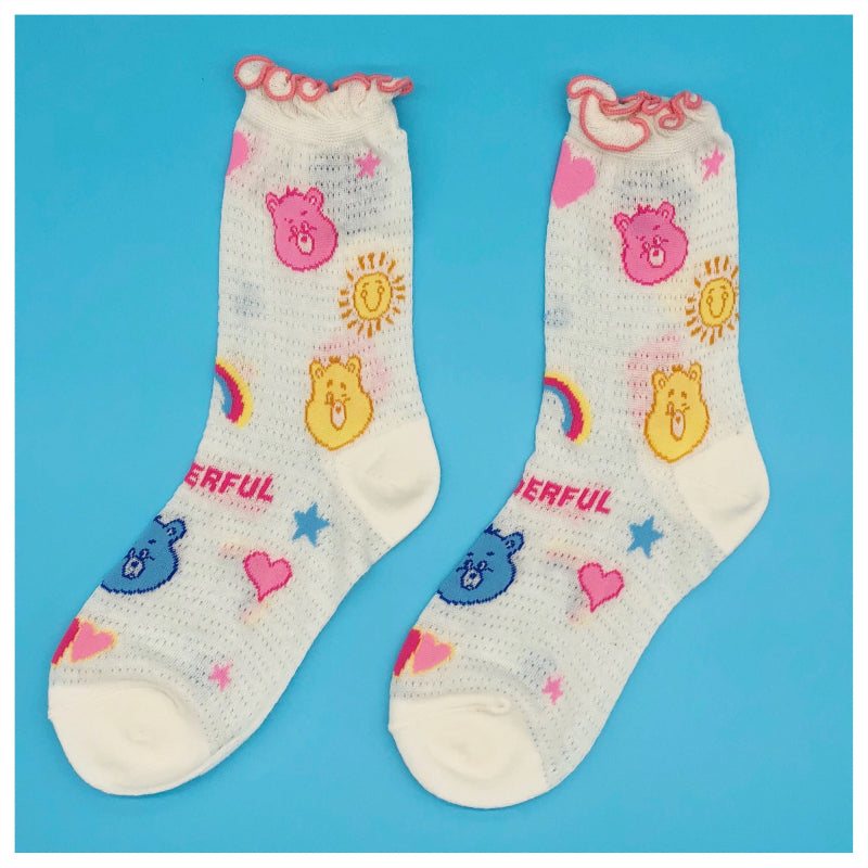 Cartoon bear socks