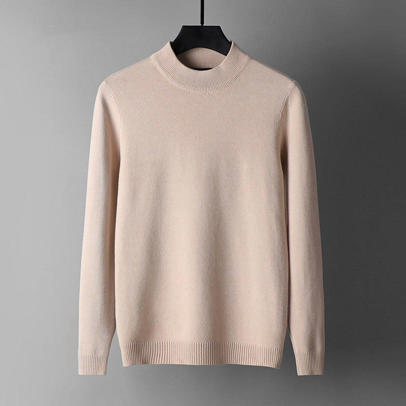 Casual Half High Neck Round Neck Sweater Bottoming Shirt