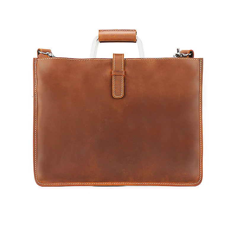 Simple Briefcase British Women's Handmade Retro