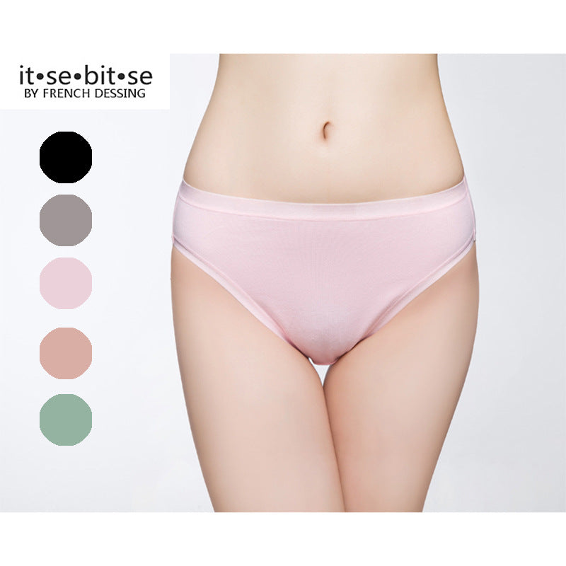 High Slit Mid-waist Cotton Women's Underwear Plus Size Sheath