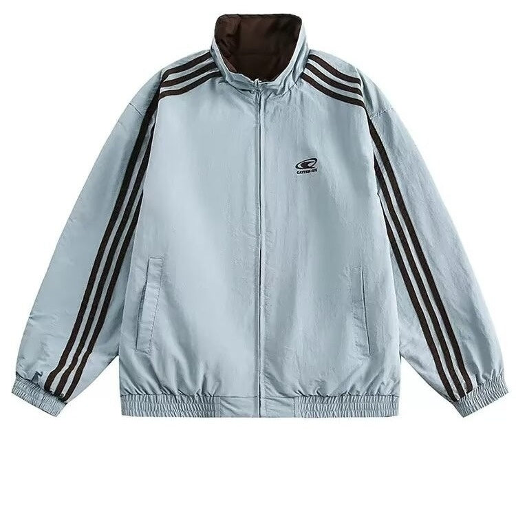 American Retro College Style Reversible Jacket