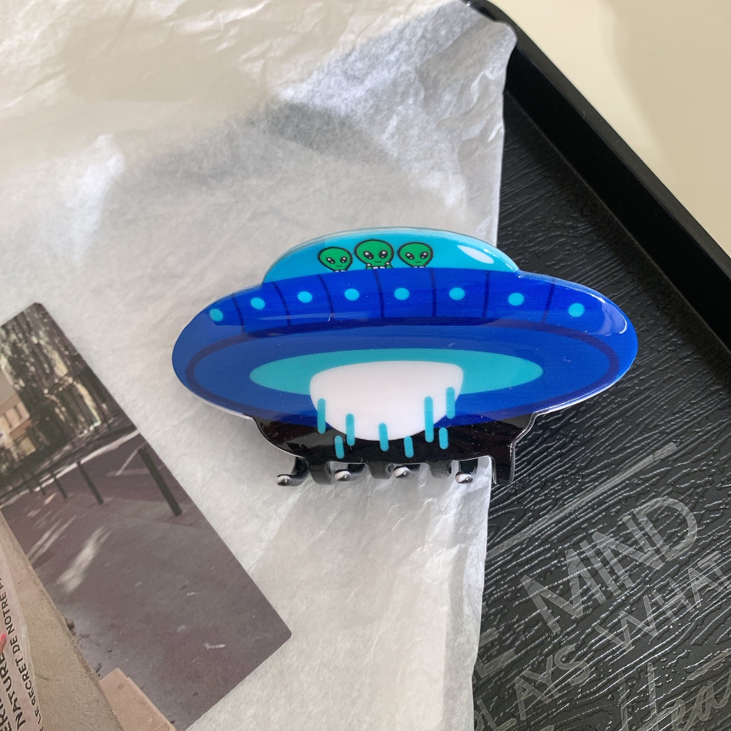 Spaceship Grip Alien Cartoon Space Acrylic