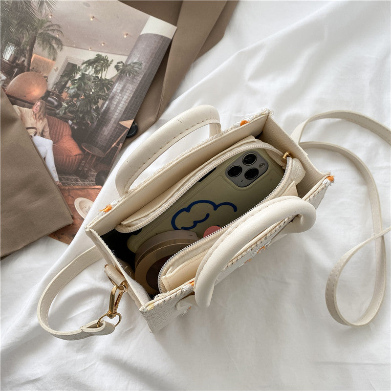 Women's Fashion Casual Woven Handbag Shoulder Bag