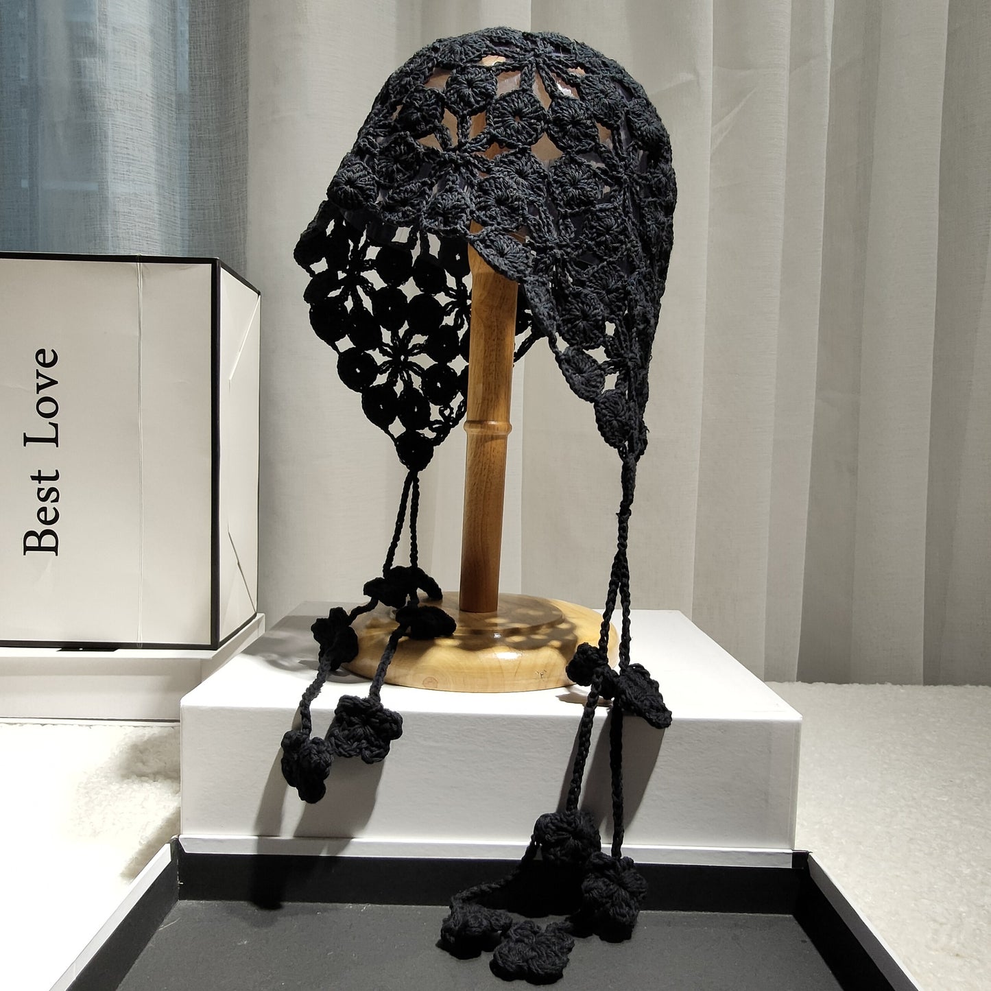 Pure Handmade Cotton Crochet Ethnic Baotou Hat