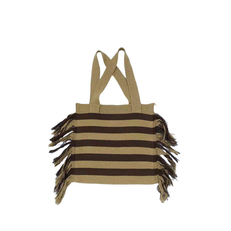 Women's Knitting Bag Collision Color Single Interval