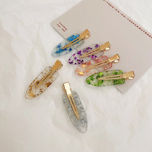 Duckbill Clip Transparent Seamless Bangs Forehead Side