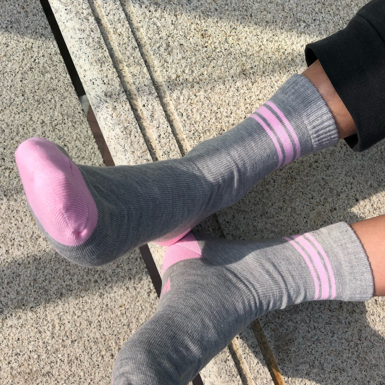 Three-bar Trendy Socks Trend Letter Cotton Tube Socks