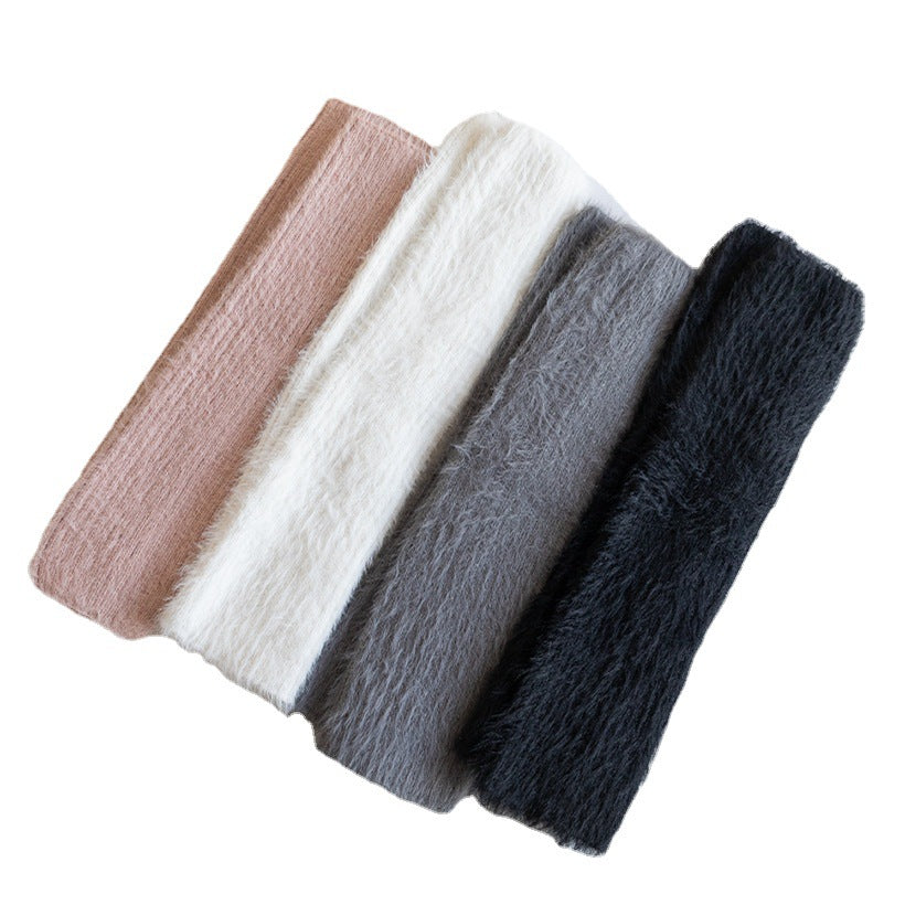 Thickened Feather Yarn Foot Sock Containing Cashmere Bunching Socks