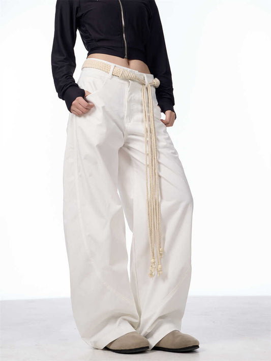 Women's Loose And Idle Draping Mopping American High Street Wide-leg Pants