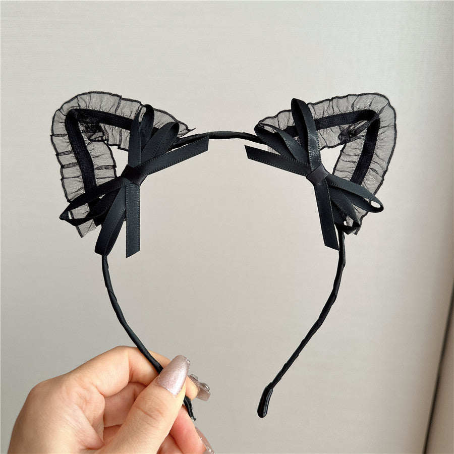 Ladies' Temperament Lace High-end Cat Ear Hair Accessory