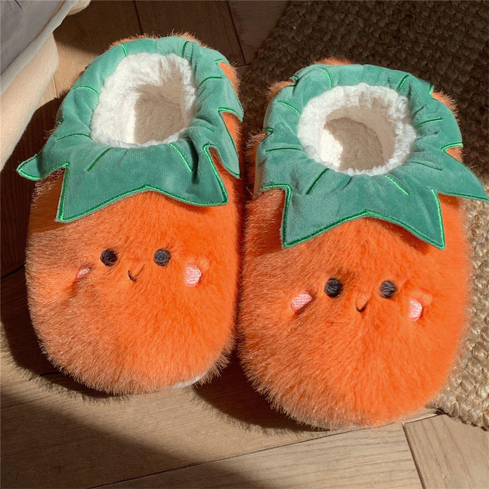 Women's Fashion Plush Thick Bottom Home Non-slip Slippers