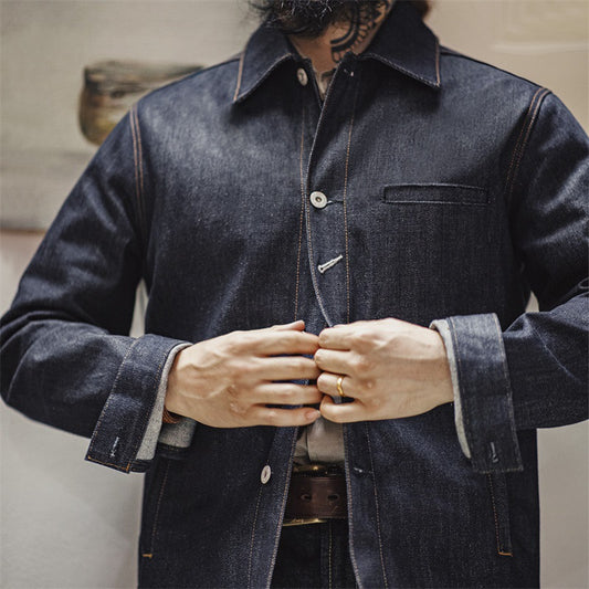 Herre Madden Workwear Amerikansk Retro Denimjakke
