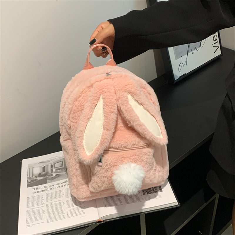 Women's Cute Rabbit Ears Bags Fashion Mini Backpack Kids