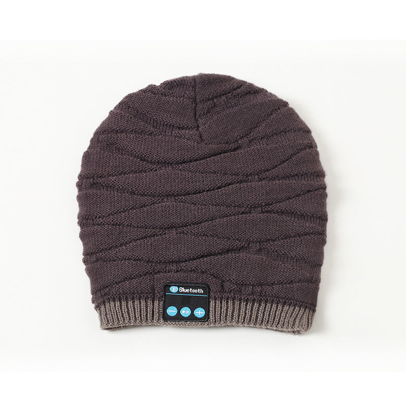 Wireless bluetooth headset cap knitting