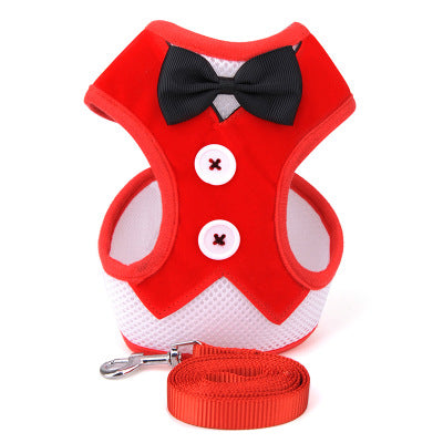 Bow evening dress pet strap