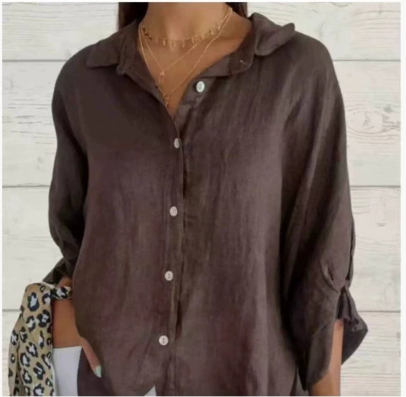 Trade Fashion Casual Cardigan All-match Long Sleeve Loose Top Shirt