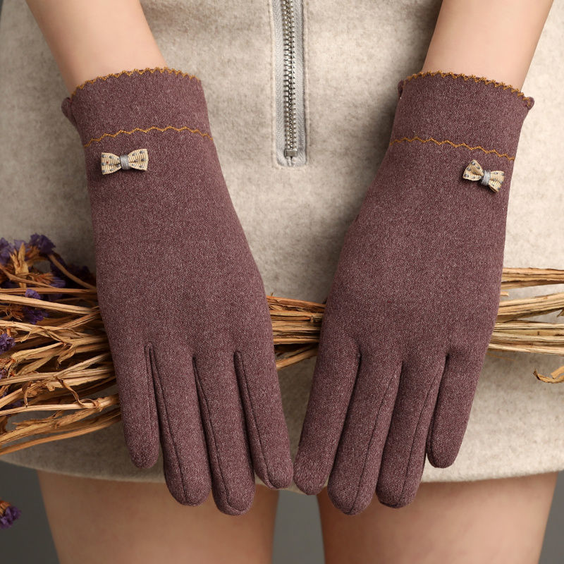 Women's Outdoor Cycling Touch Screen Gloves Without Inverted Fleece