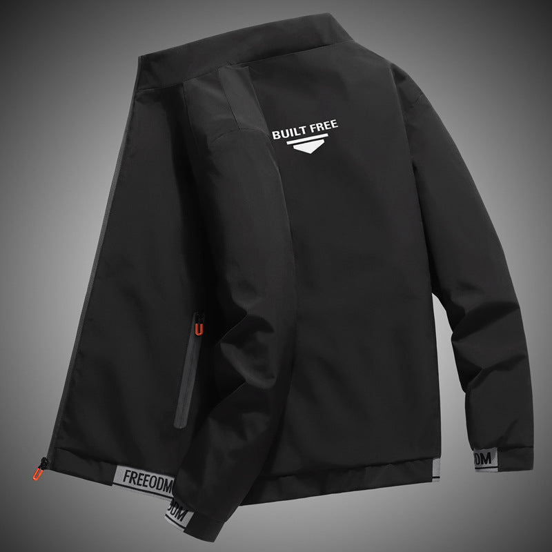 Men's Jacket Autumn Sports Casual Youth Stand Collar Overalls Jacket