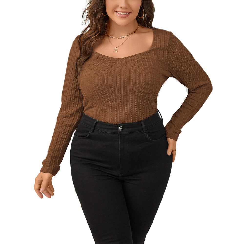 Women's Slimming Waffle Knit Long Sleeve Henley Top