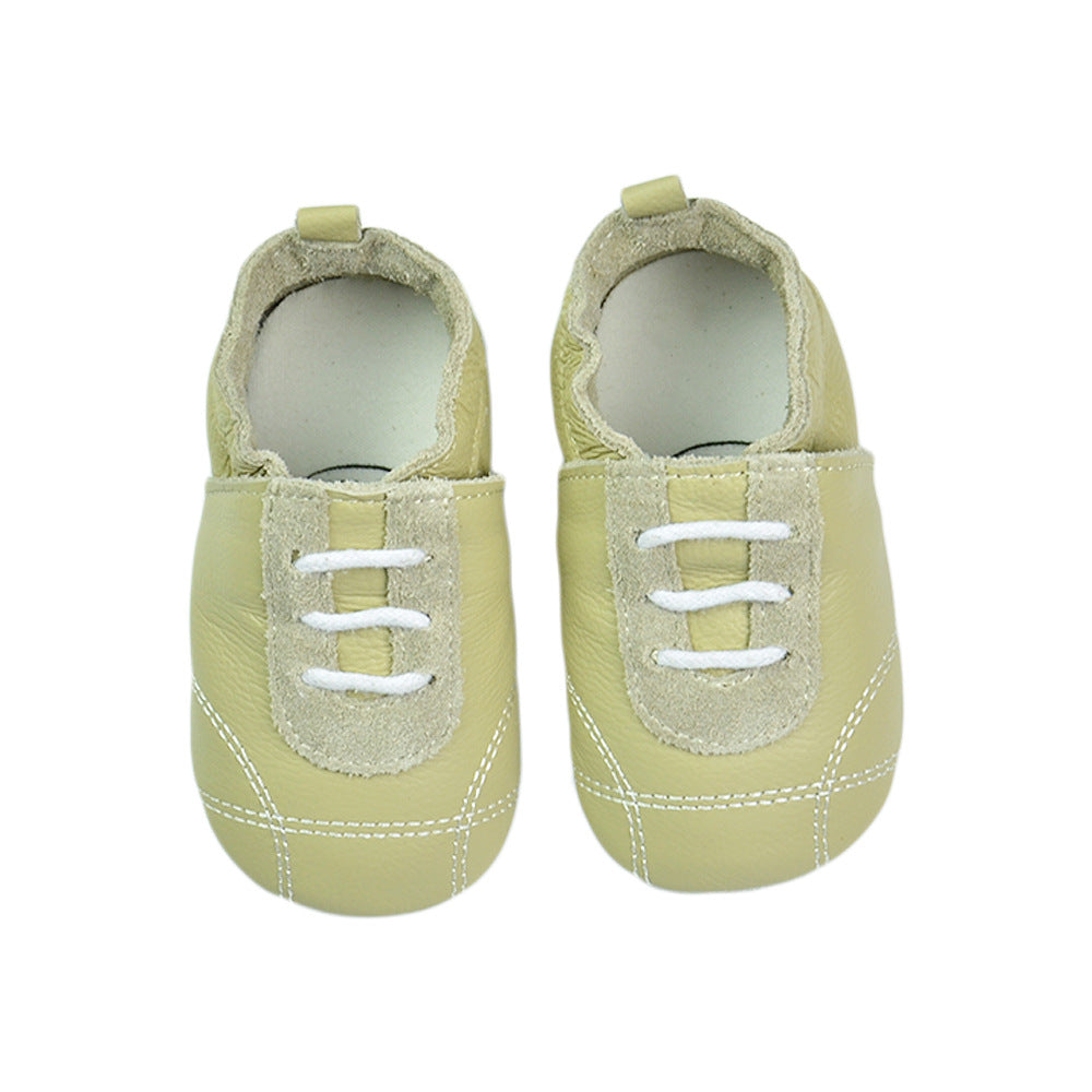 Baby's Cow Hide Shoes Soft Bottom Toddler