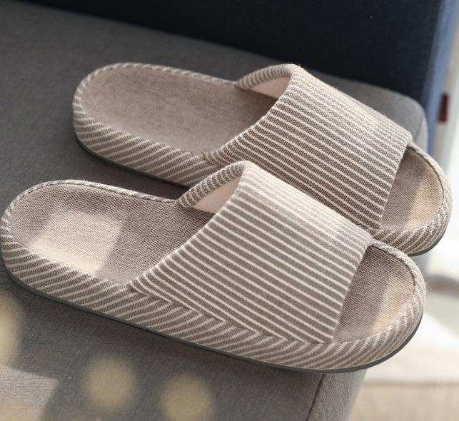 Women's Japanese Style Cotton Linen Slippers