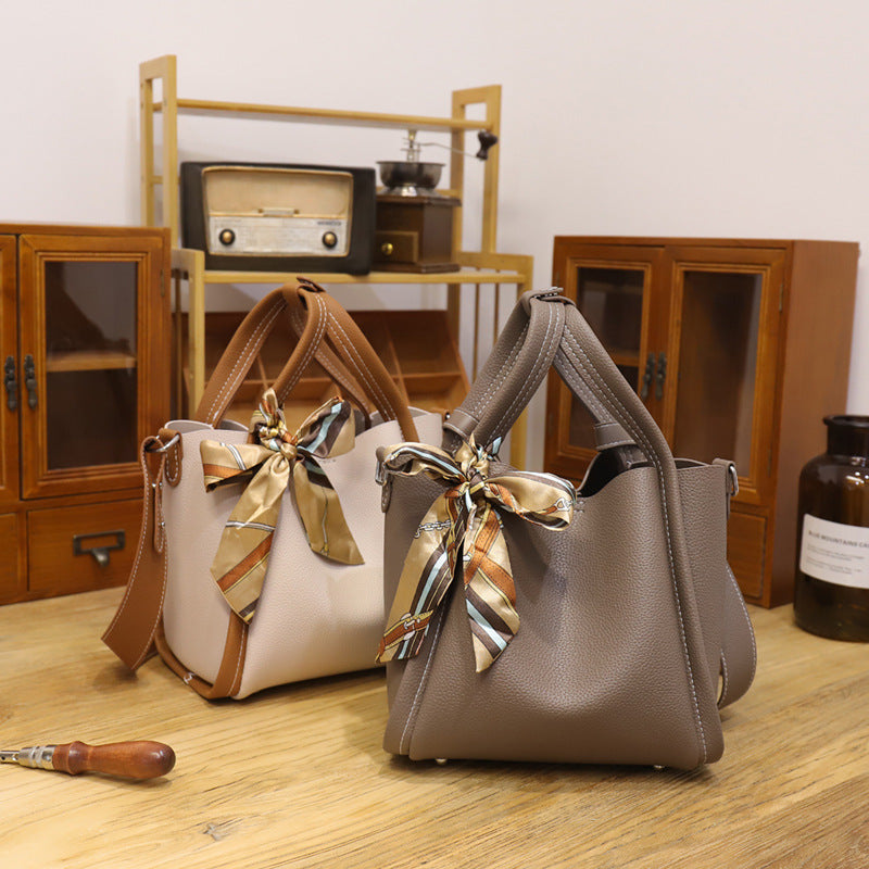 Hand-woven Material Bag Shoulder Messenger Homemade Women's