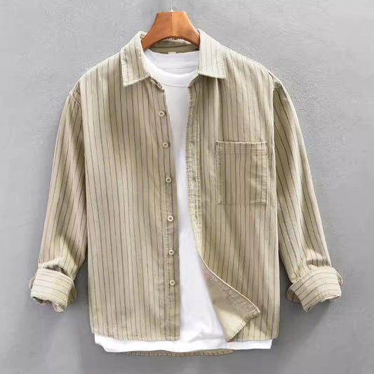 Men's Striped Fashion Leisure Artistic Shirt