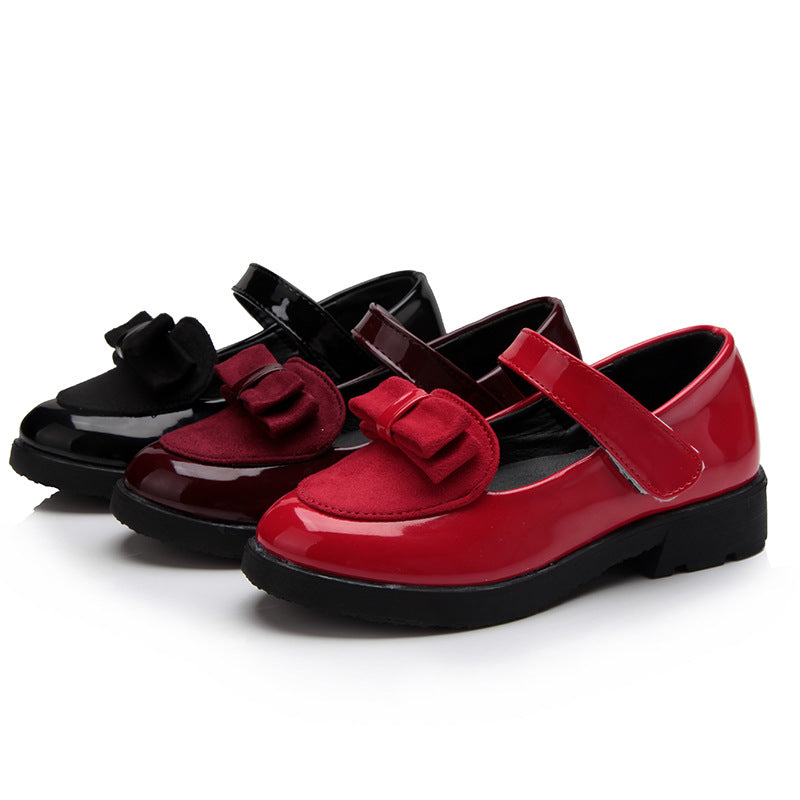 Princess Children's Square Mouth Peas Shoes