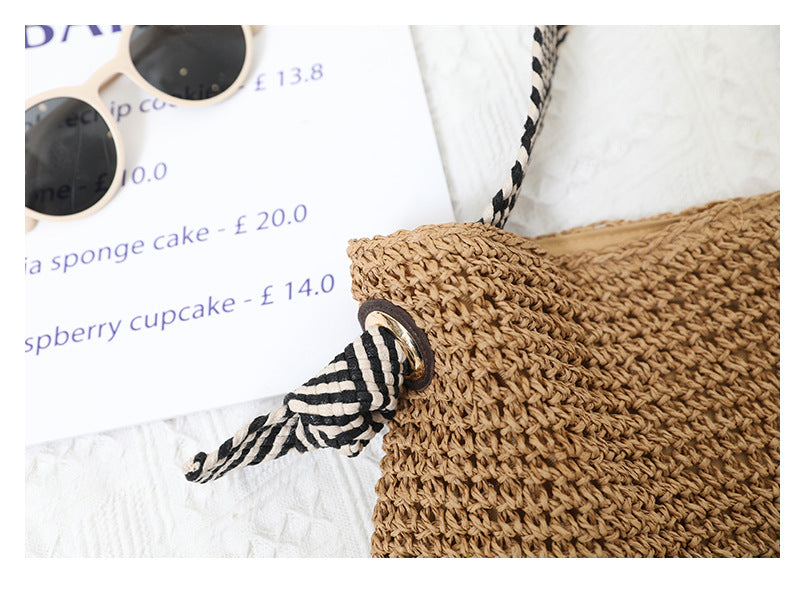 Handmade Single Shoulder Woven Bag For Women