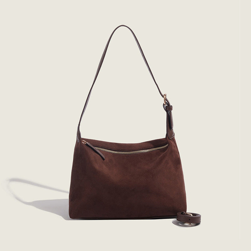 Women's Autumn And Winter New Suede Matte Suede Underarm Bag