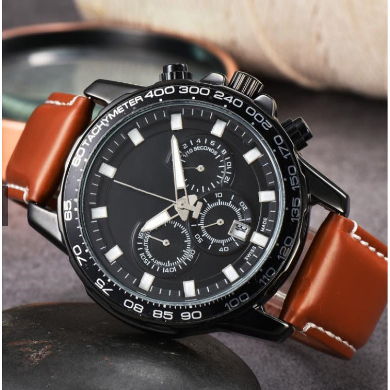 Men's Day Six-pin Full-function Quartz Watch