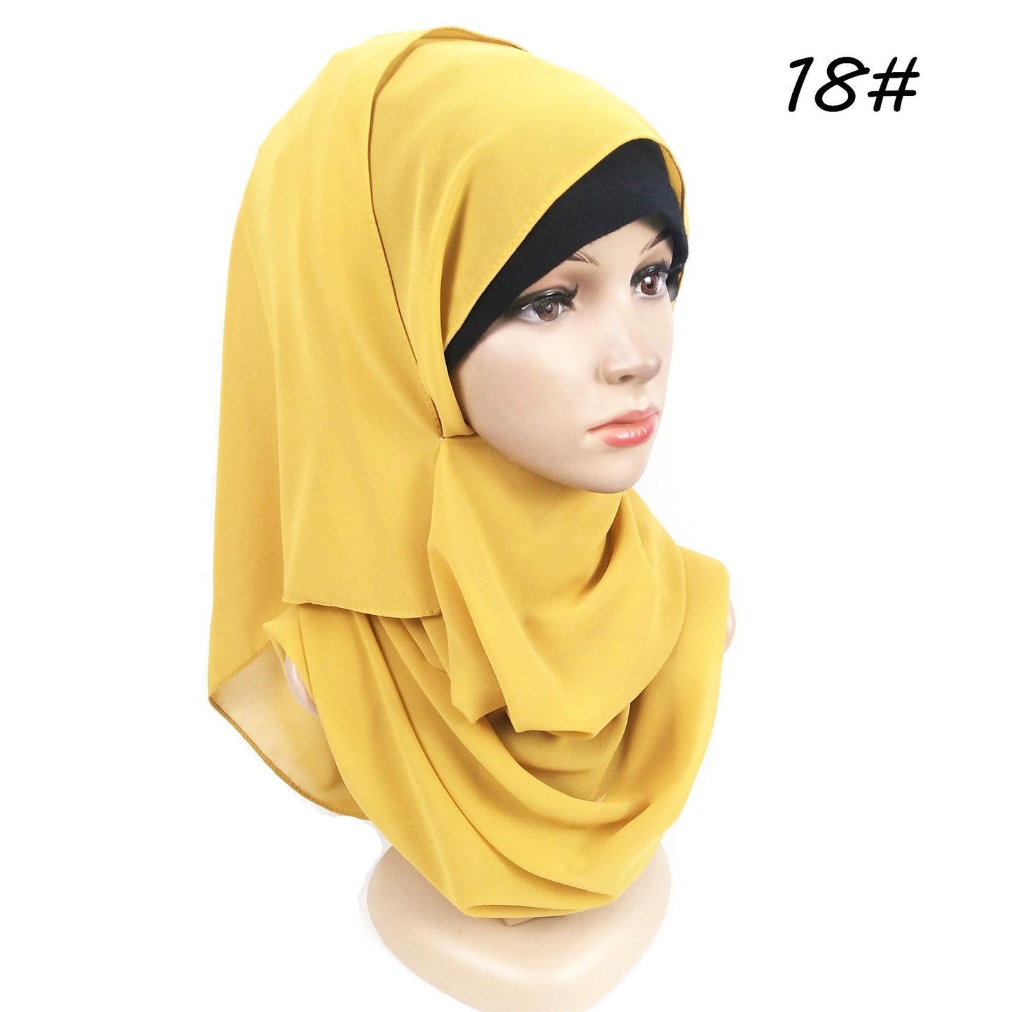 Ladies Pearl Chiffon Turban