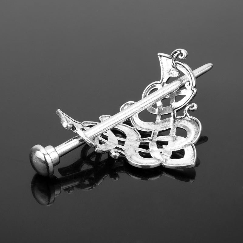 Knotted hairpin hairpin clip rod