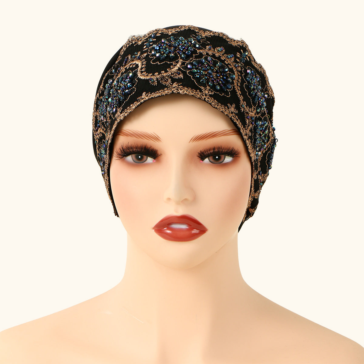 Beaded Lace Cap For Womenversatile