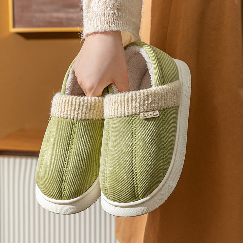 Women's Bag Heel Home Indoor Anti-Slip Cotton Slippers