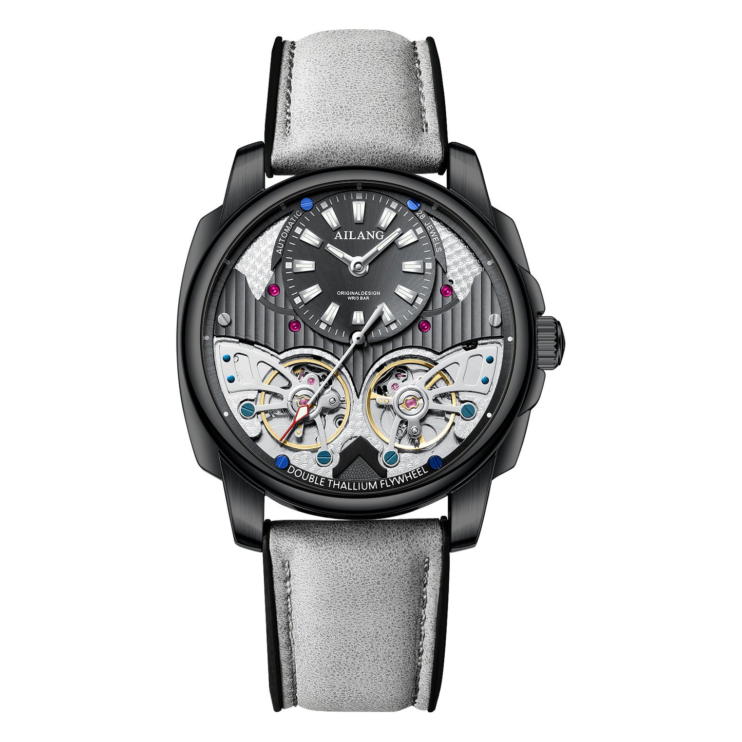 Automatic Mechanical Double Tourbillon Men's Watch