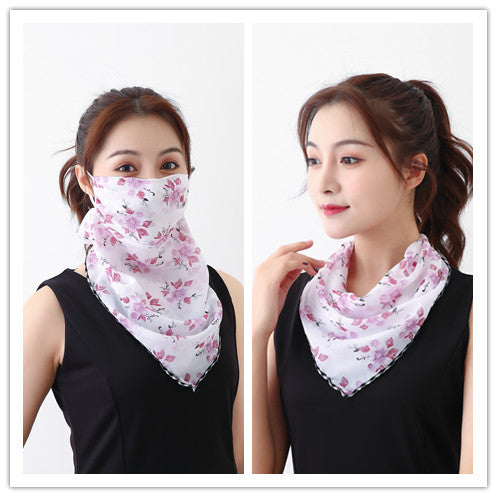 Summer outdoor riding mask driving sun shading scarf