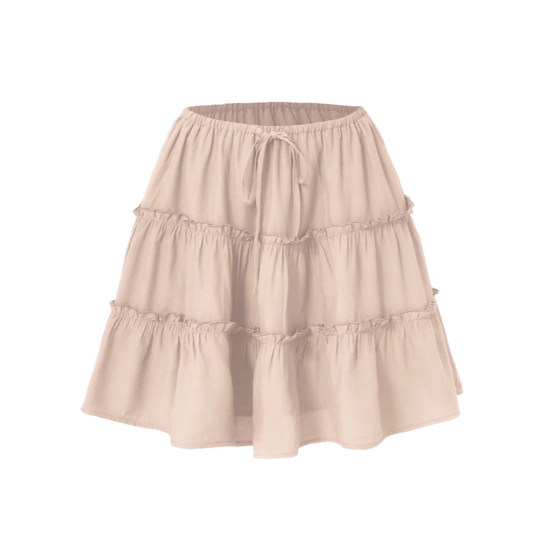 Short Skirt With A No-bulge Inner Lining