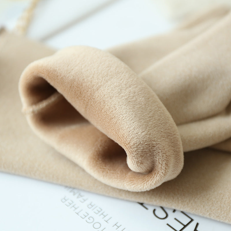 Women's Fleece Gloves Warm And Cold Protection Cute Touch Screen