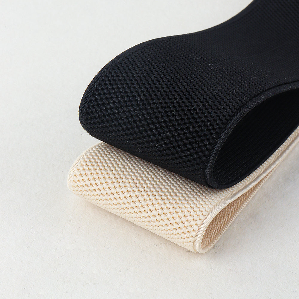 New Autumn And Winter Women's Wide Belt Elastic Elastic Irregular Flanged Alloy Buttonhead Smooth With Shirt Sweater Jacket Waist Seal