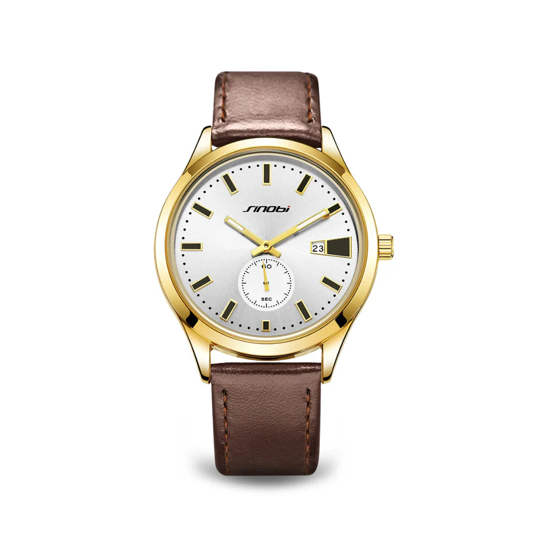 Casual Leather Belt Business Men's Quartz Watch