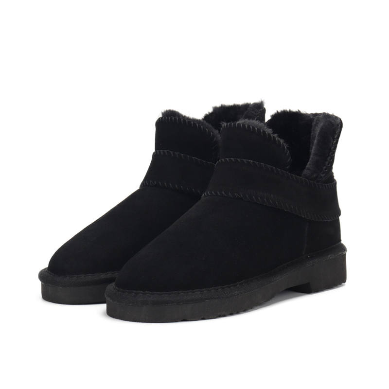 Pendant Bowknot Women's Sheepskin Boots