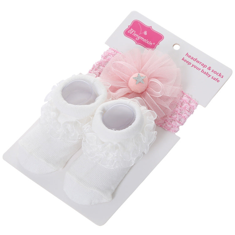 New Polka Dot Three-dimensional Hair Ball Flip Up Children's Socks