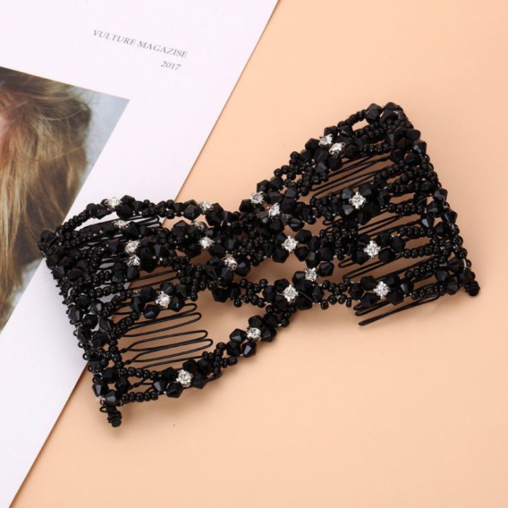 20-tooth Beaded Electroplated Hair Iron Comb