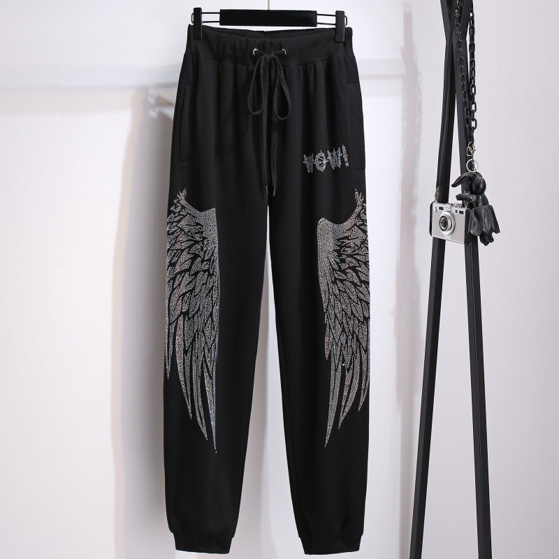 Casual Loose Exercise Ankle-tied Sweatpants